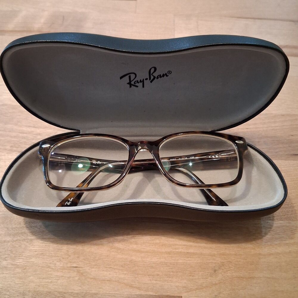 Ray Ban Eyeglass Frames and Case RB5286 5082 51 18 135 Tortoise Havana Brown